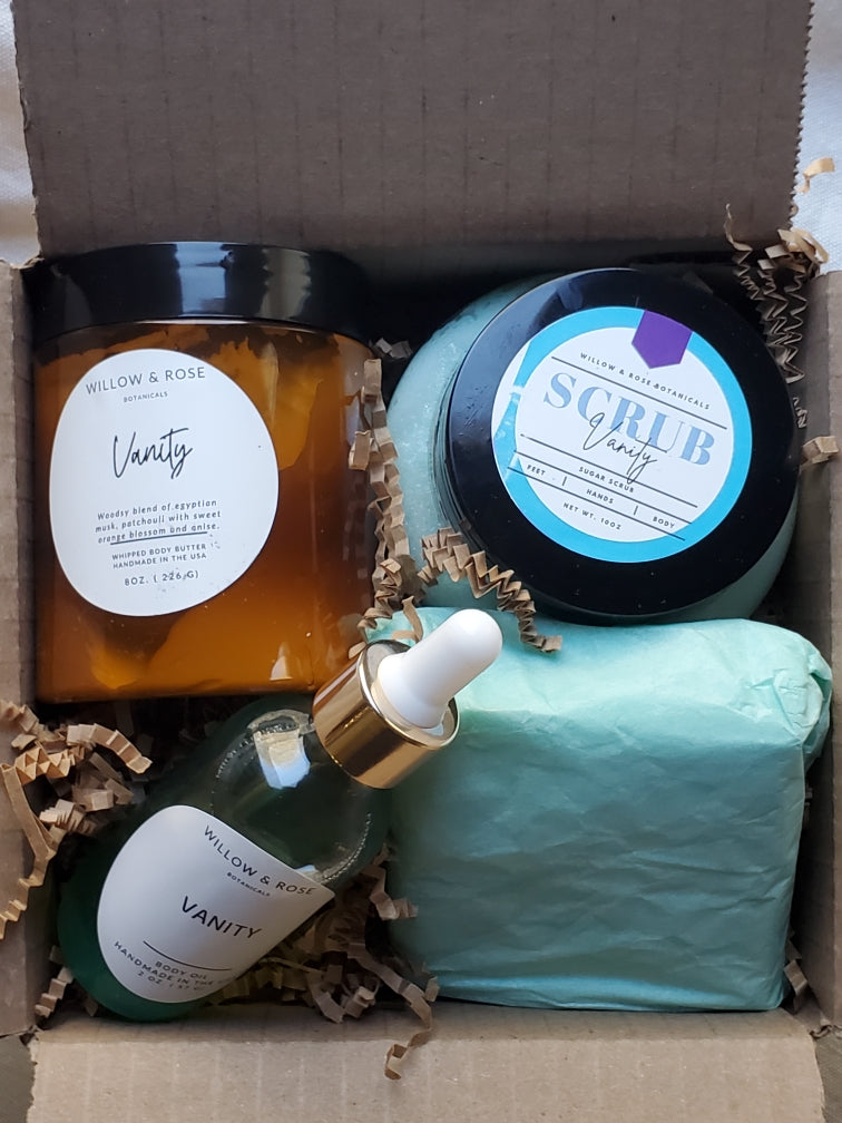 Giftsets (Body Oil, Body Butter, Scrub, Soap )